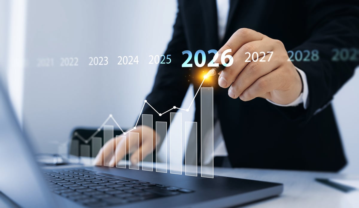 Business growth chart and success strategy planning