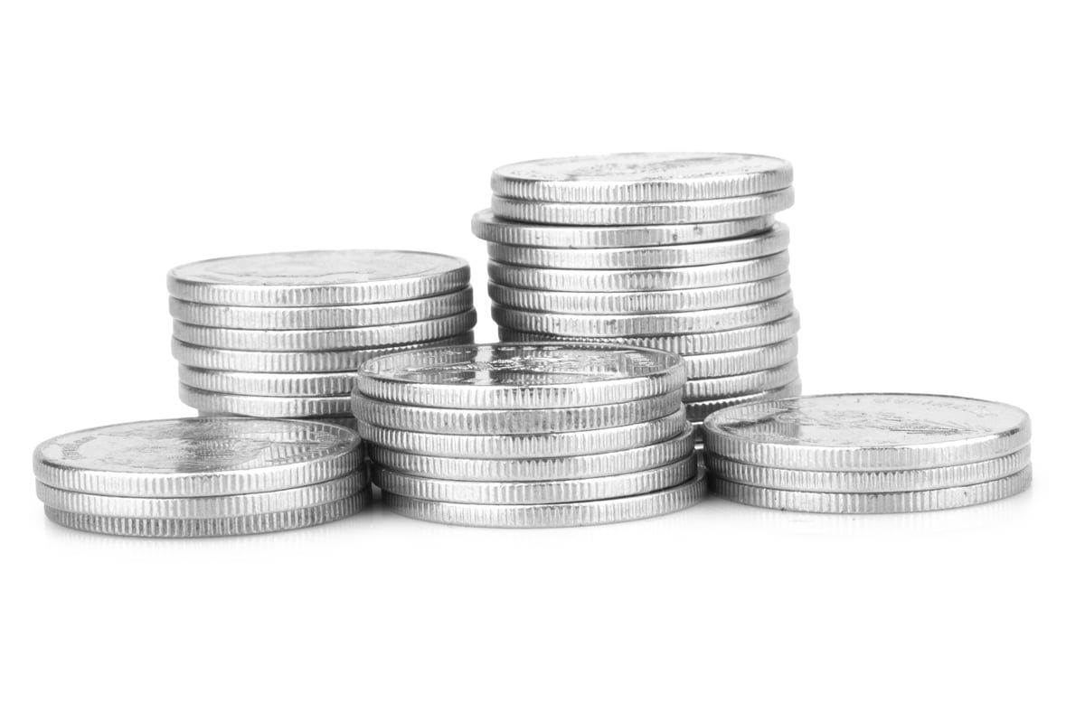 Silver coins money wealth building investment